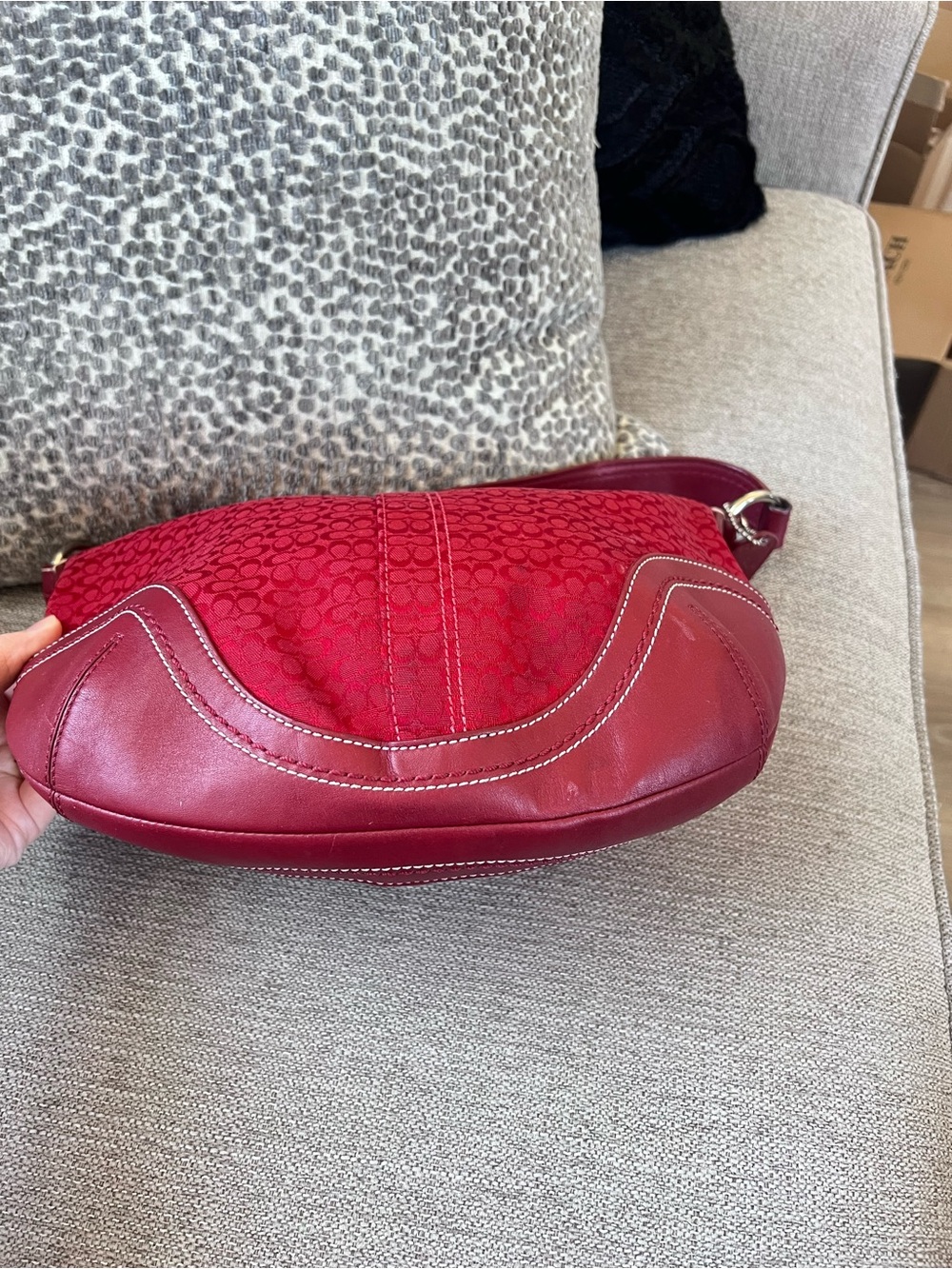 Coach Vintage Y2k Cherry Red Soho Bag - Picture 4 of 9